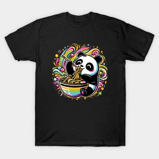 Panda Eating Ramen T-Shirt